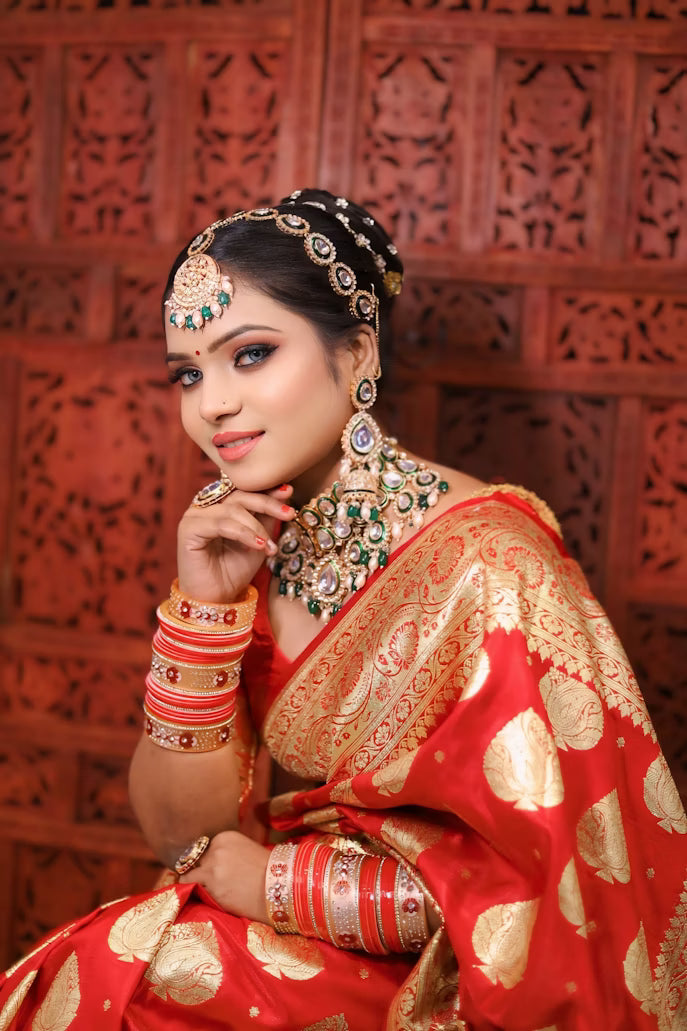 Sari en soie artificielle