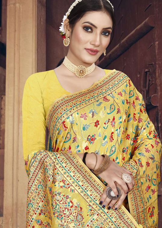 Sari en soie artificielle Sari Indien