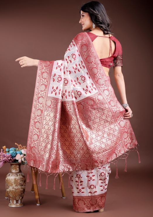 Sari en coton et lin Sari Indien