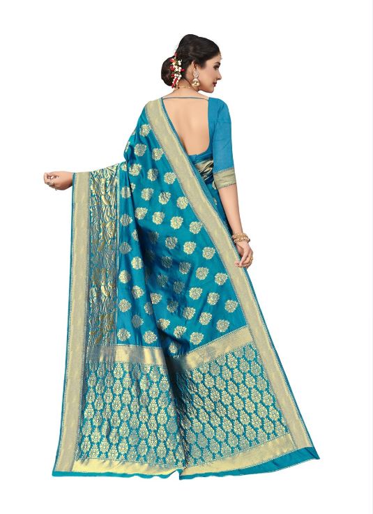 Sari en soie artificielle Sari Indien