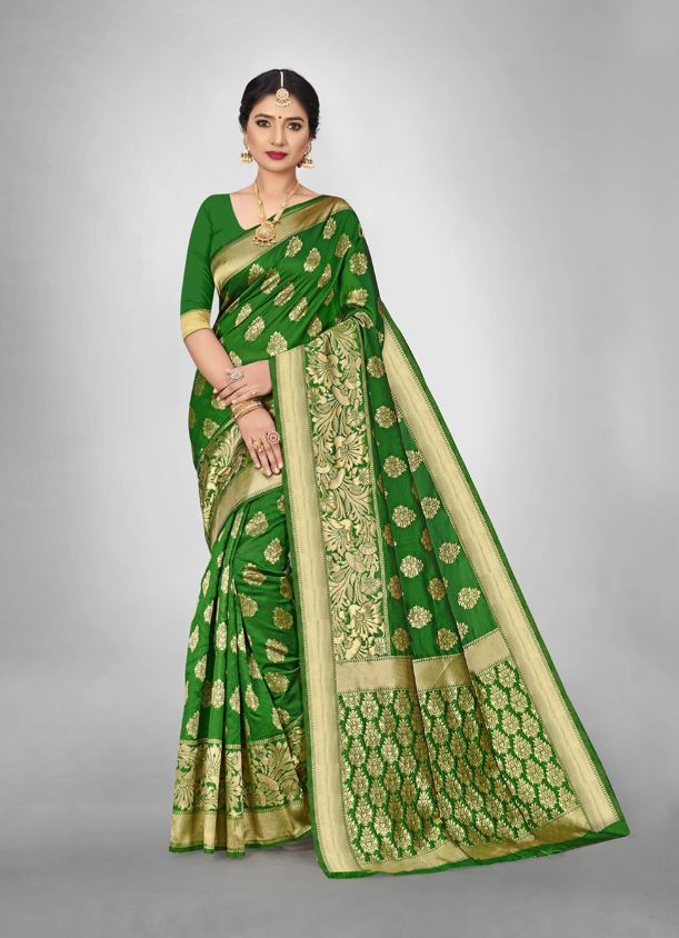 Sari en soie artificielle Sari Indien