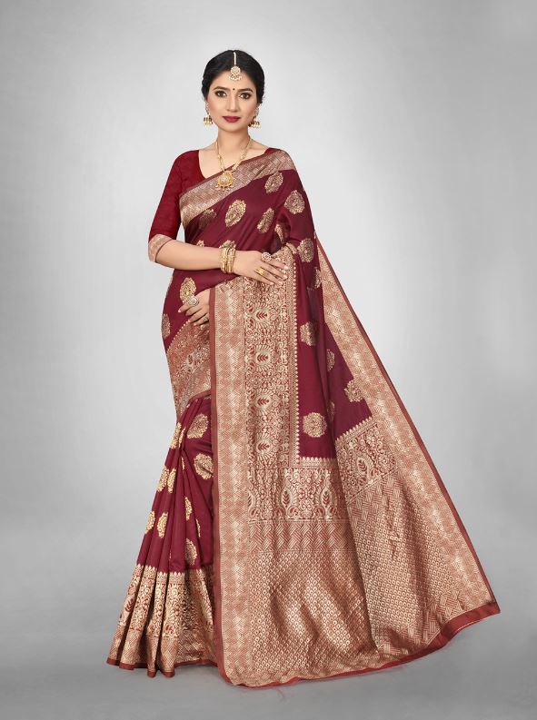 Sari en soie artificielle Sari Indien