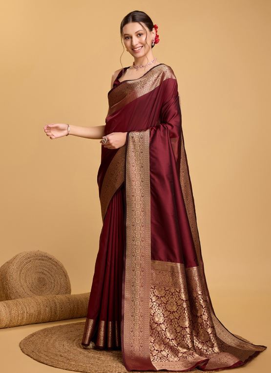 Sari en pure soie Sari Indien