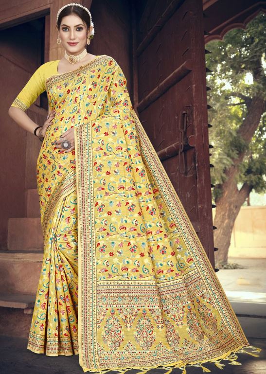 Sari en soie artificielle Sari Indien