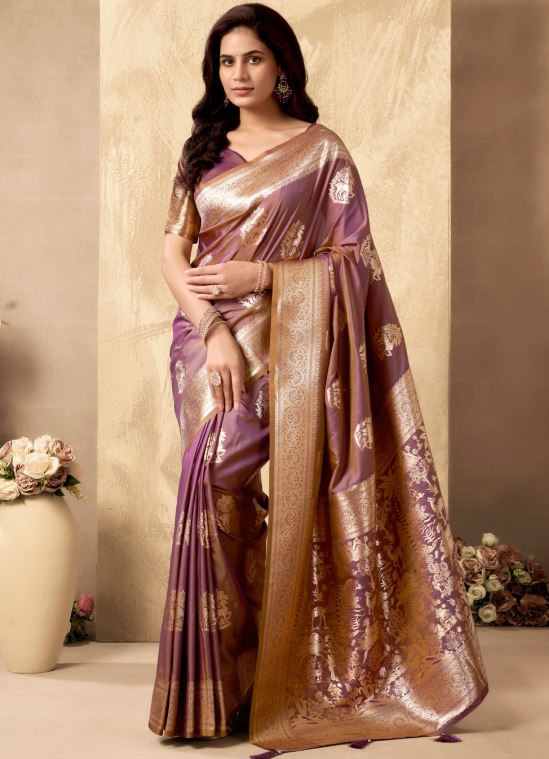 Sari en soie artificielle Sari Indien