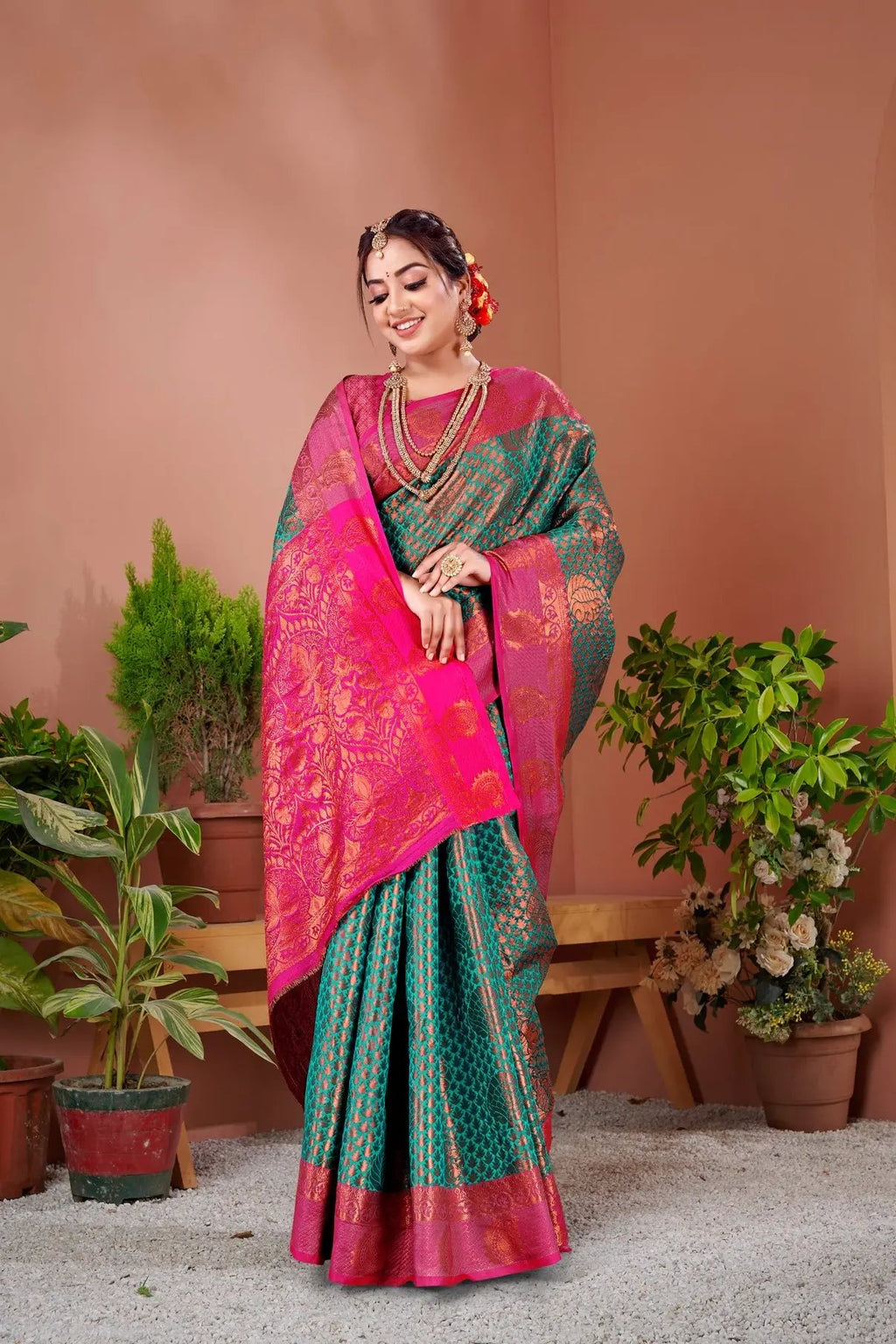 Sari Banarasi en pure soie Sari Indien