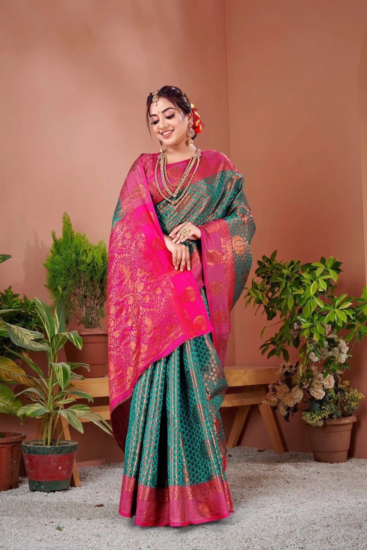 Sari Banarasi en pure soie Sari Indien