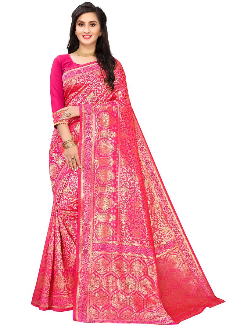 Sari en coton et soie Sari Indien